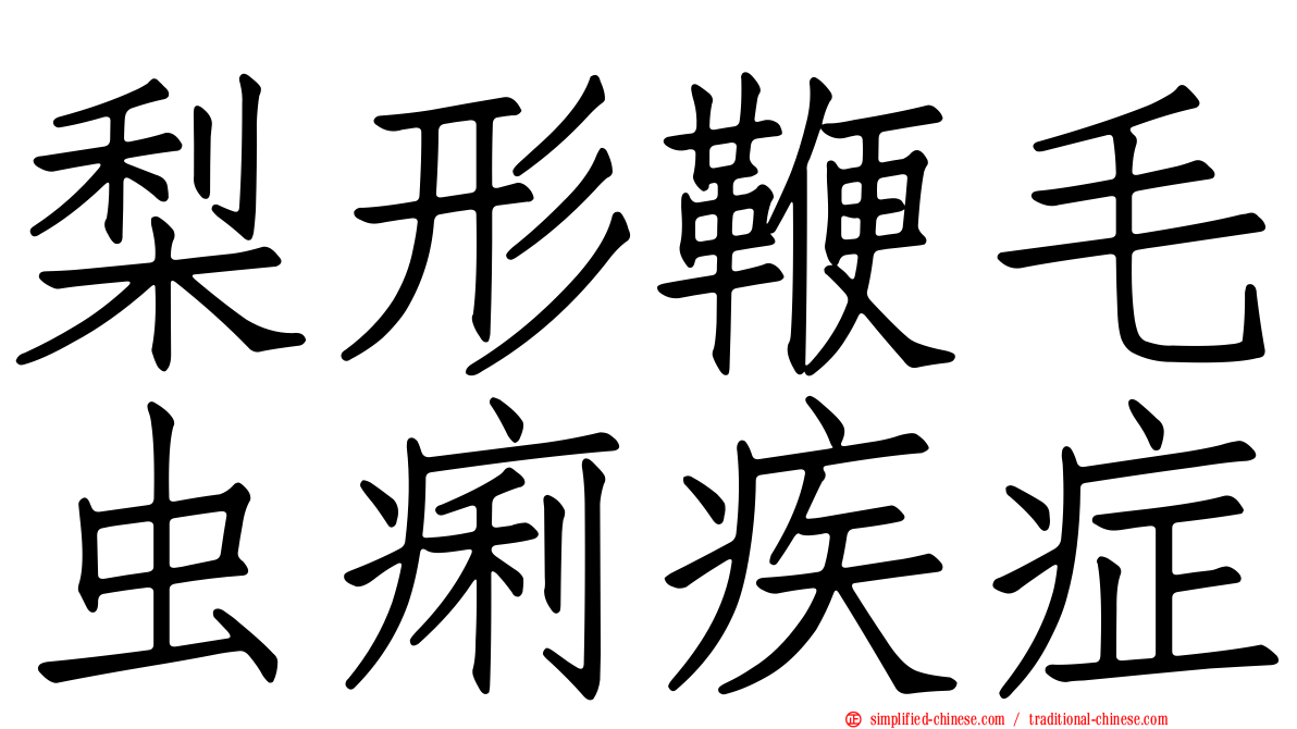 梨形鞭毛虫痢疾症