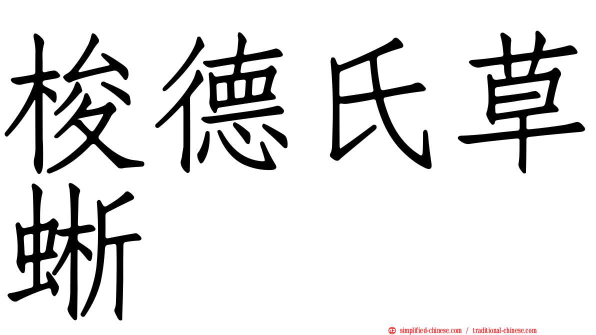 梭德氏草蜥