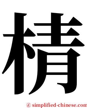 棈 serif font