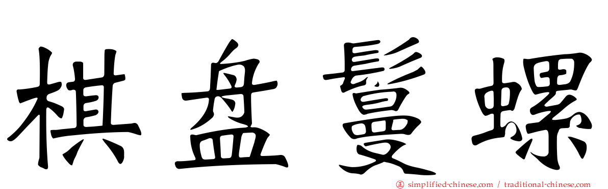 棋盘鬘螺