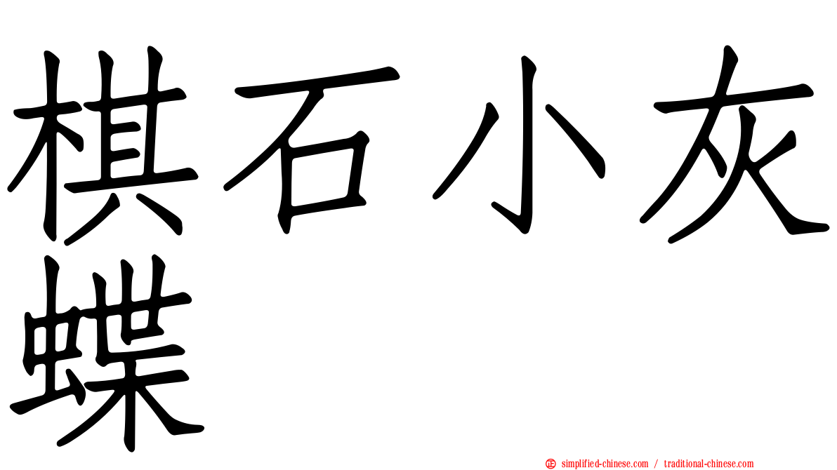 棋石小灰蝶