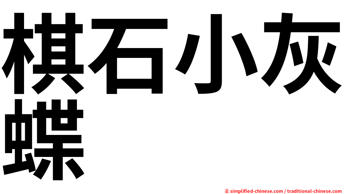棋石小灰蝶
