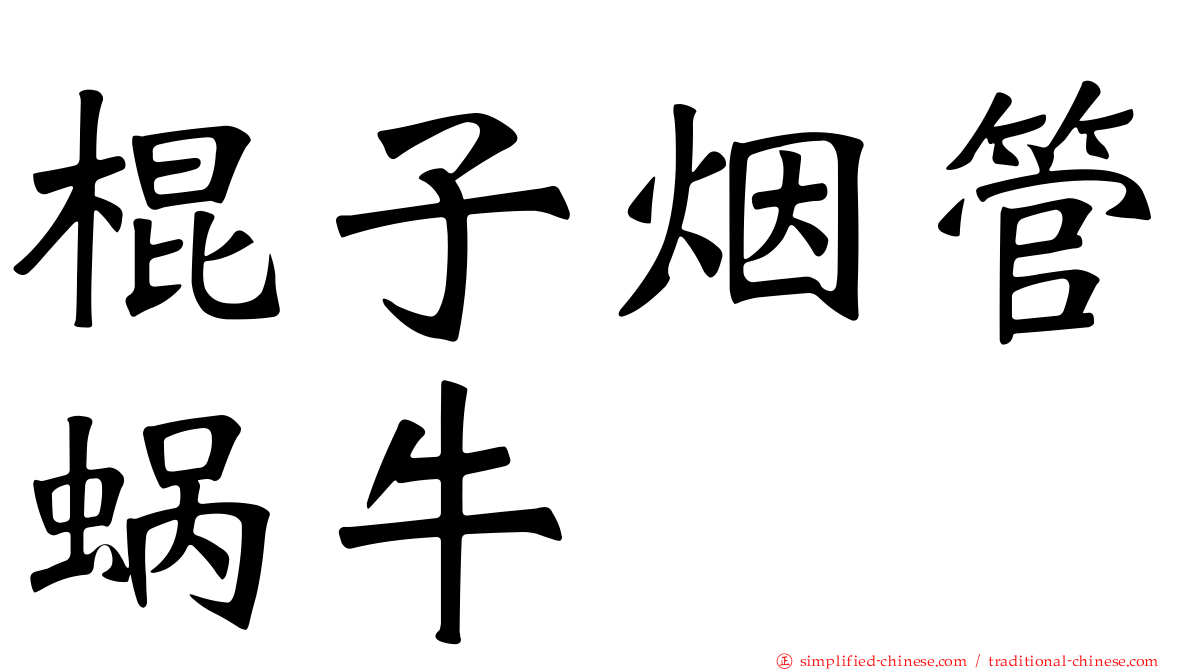 棍子烟管蜗牛