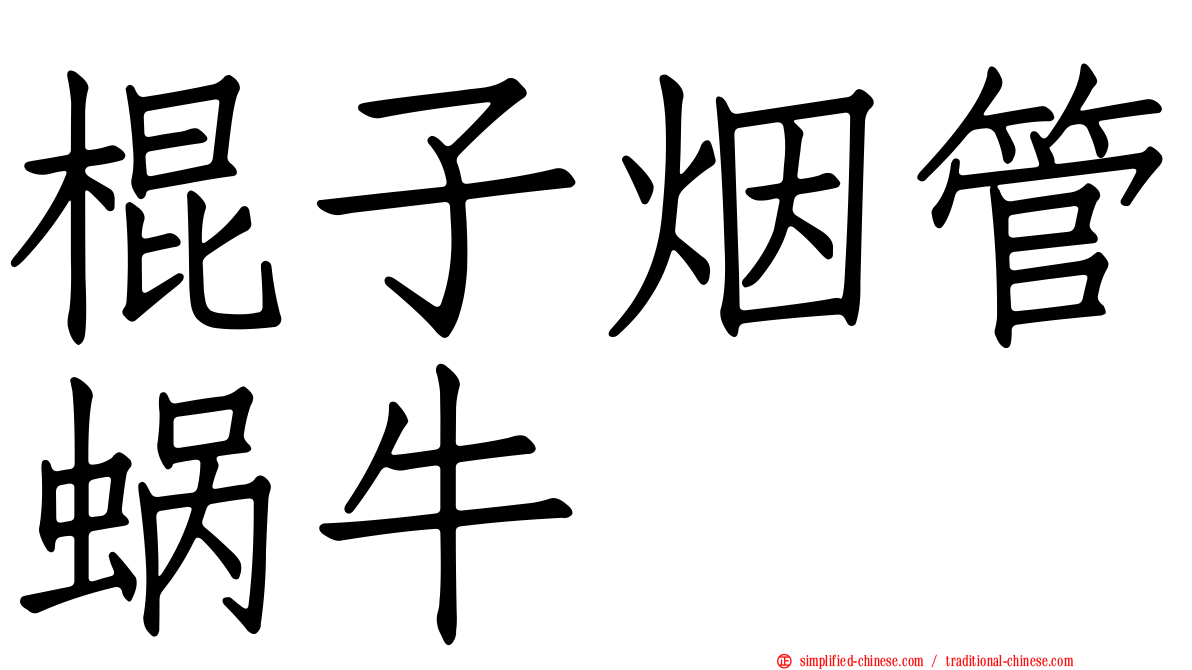 棍子烟管蜗牛