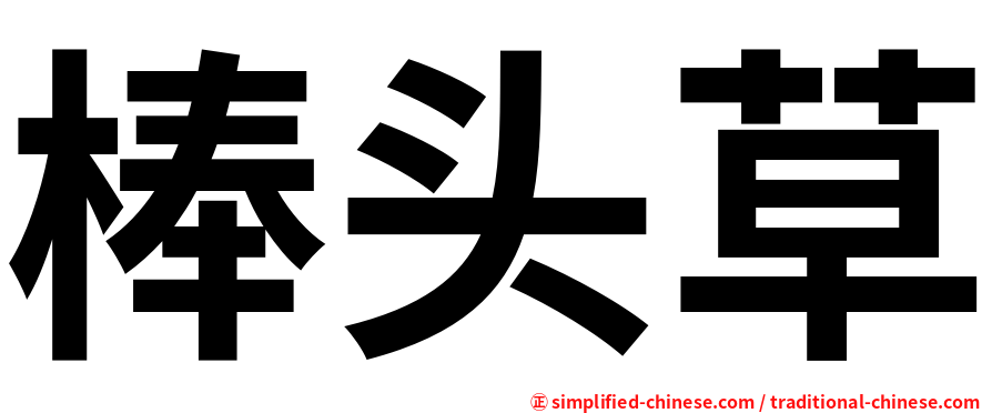 棒头草