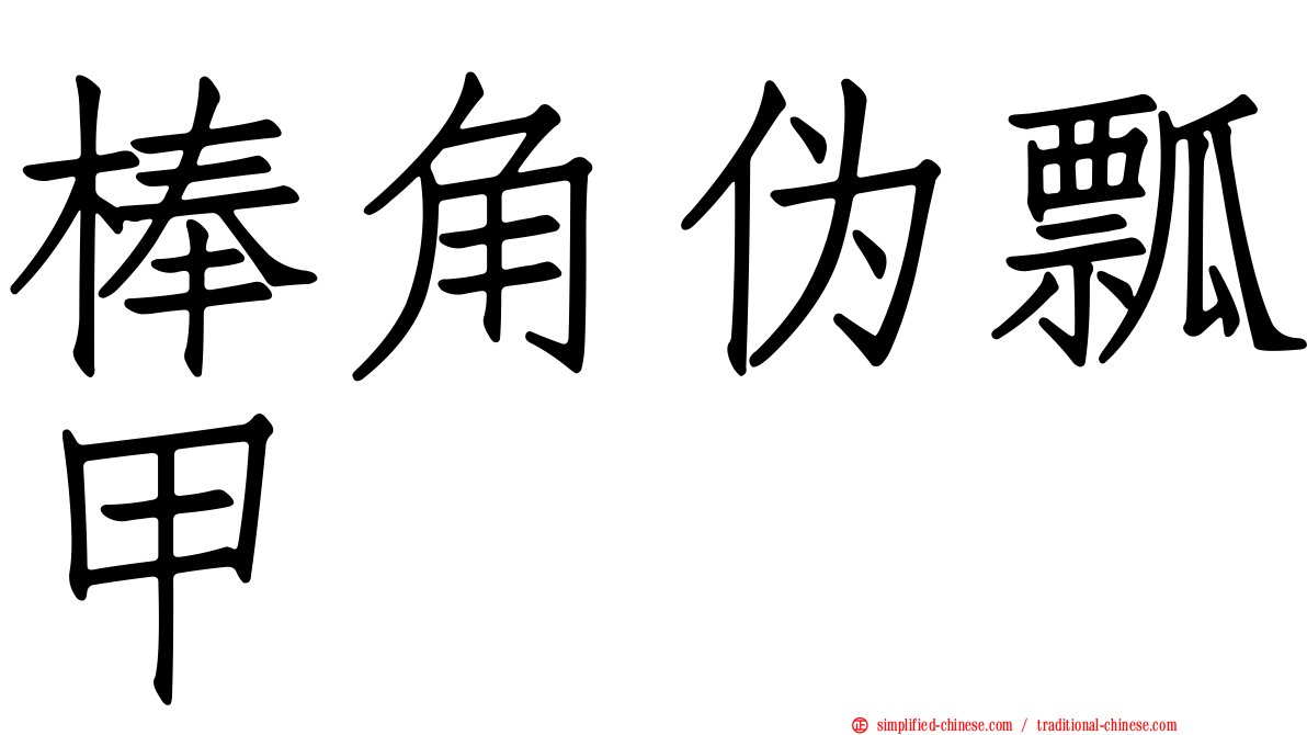 棒角伪瓢甲