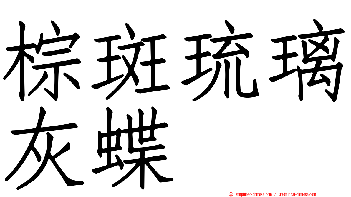棕斑琉璃灰蝶
