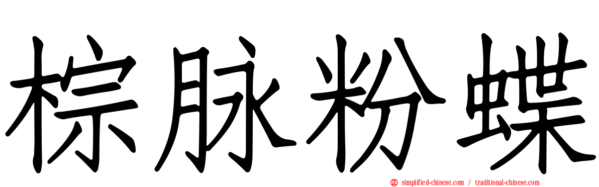 棕脉粉蝶