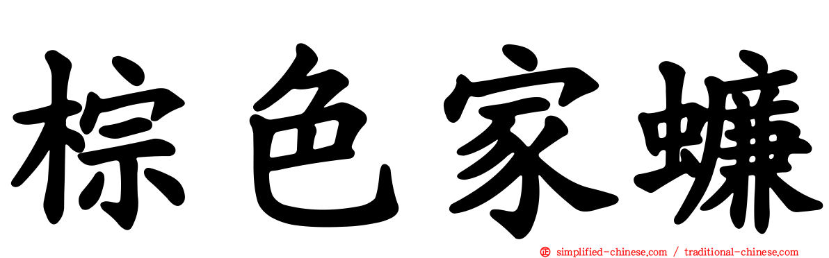 棕色家蠊