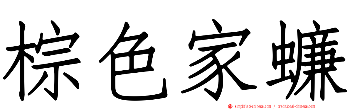 棕色家蠊