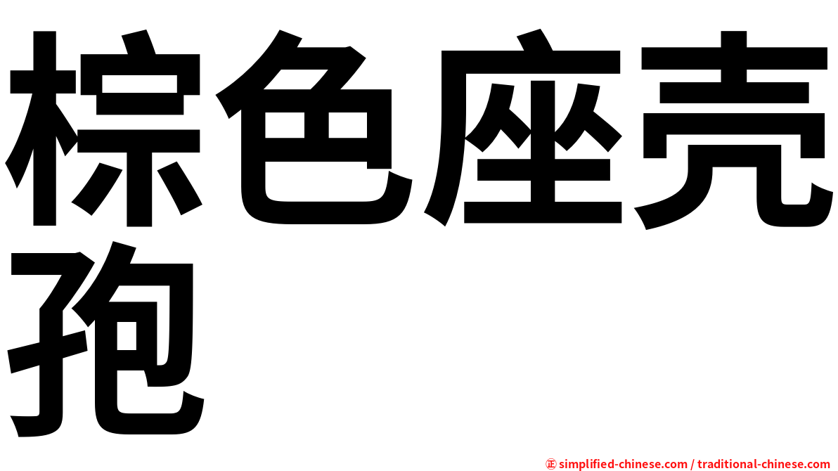 棕色座壳孢
