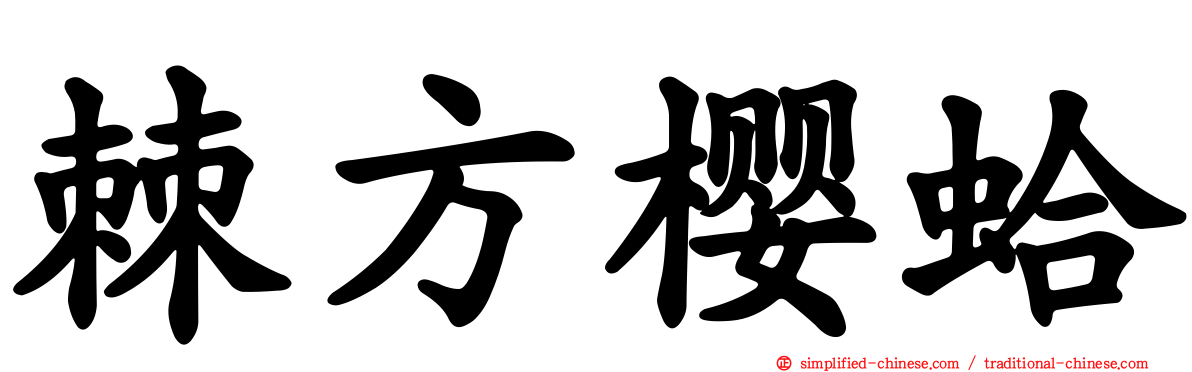 棘方樱蛤
