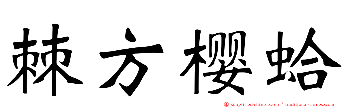 棘方樱蛤