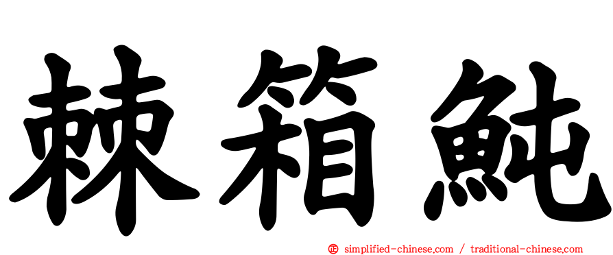 棘箱鲀