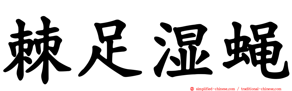 棘足湿蝇