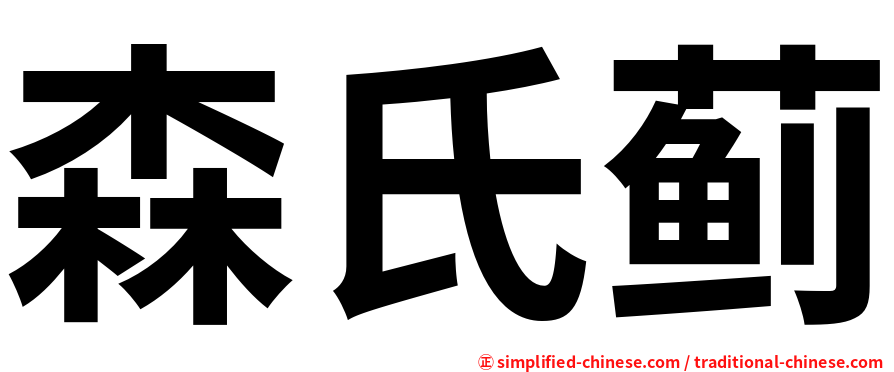 森氏蓟