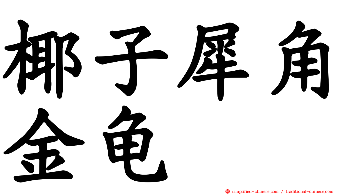 椰子犀角金龟