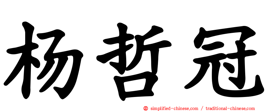 杨哲冠