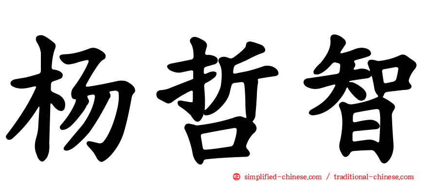 杨哲智
