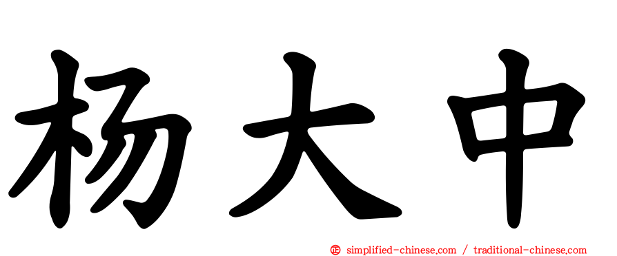 杨大中