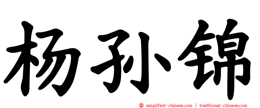 杨孙锦