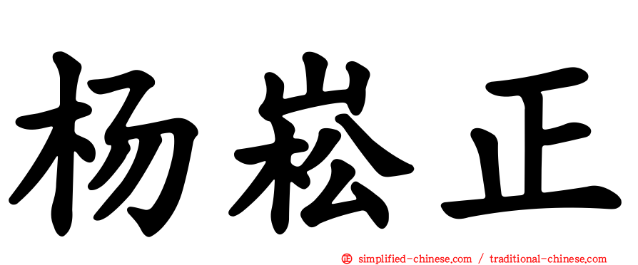 杨崧正