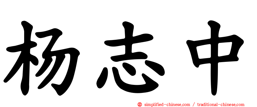 杨志中