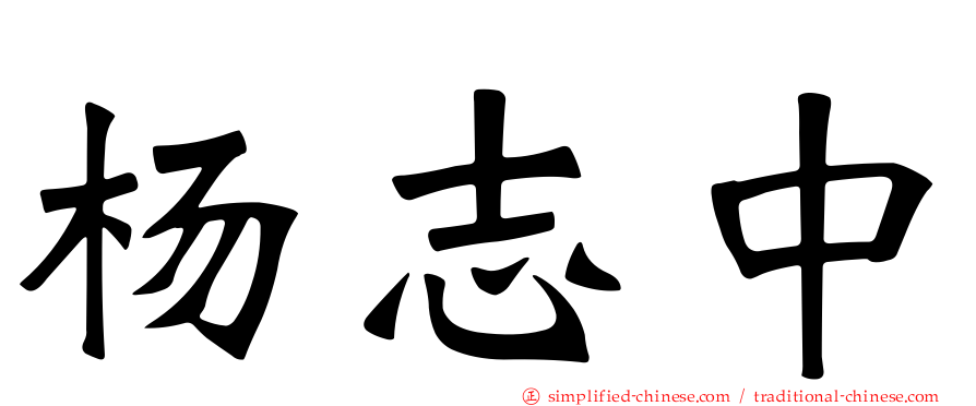 杨志中