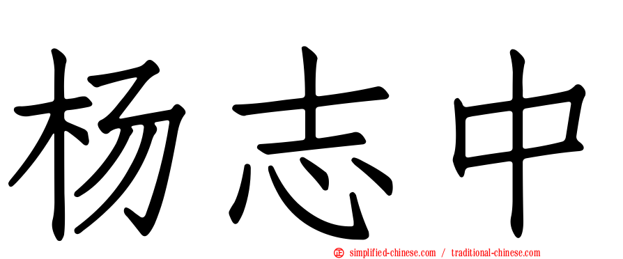 杨志中