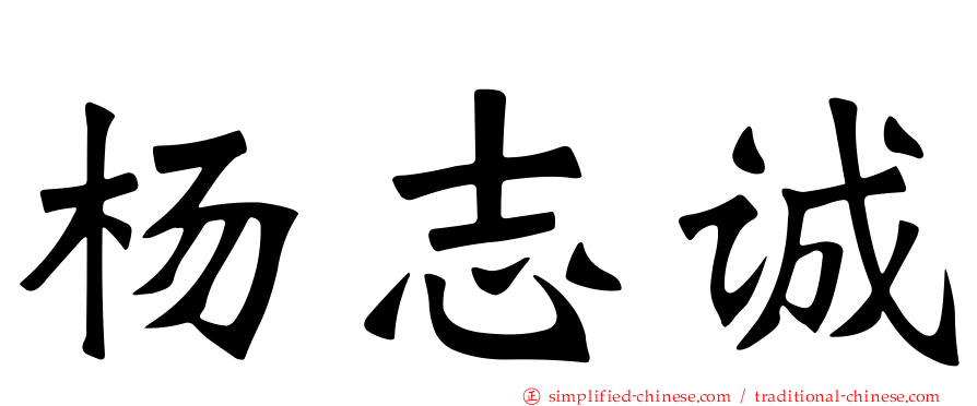 杨志诚