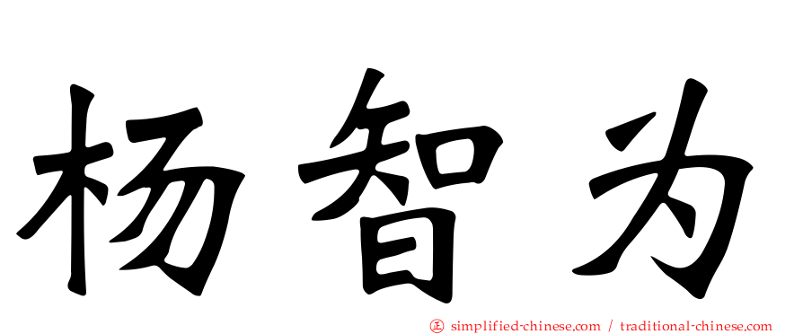 杨智为