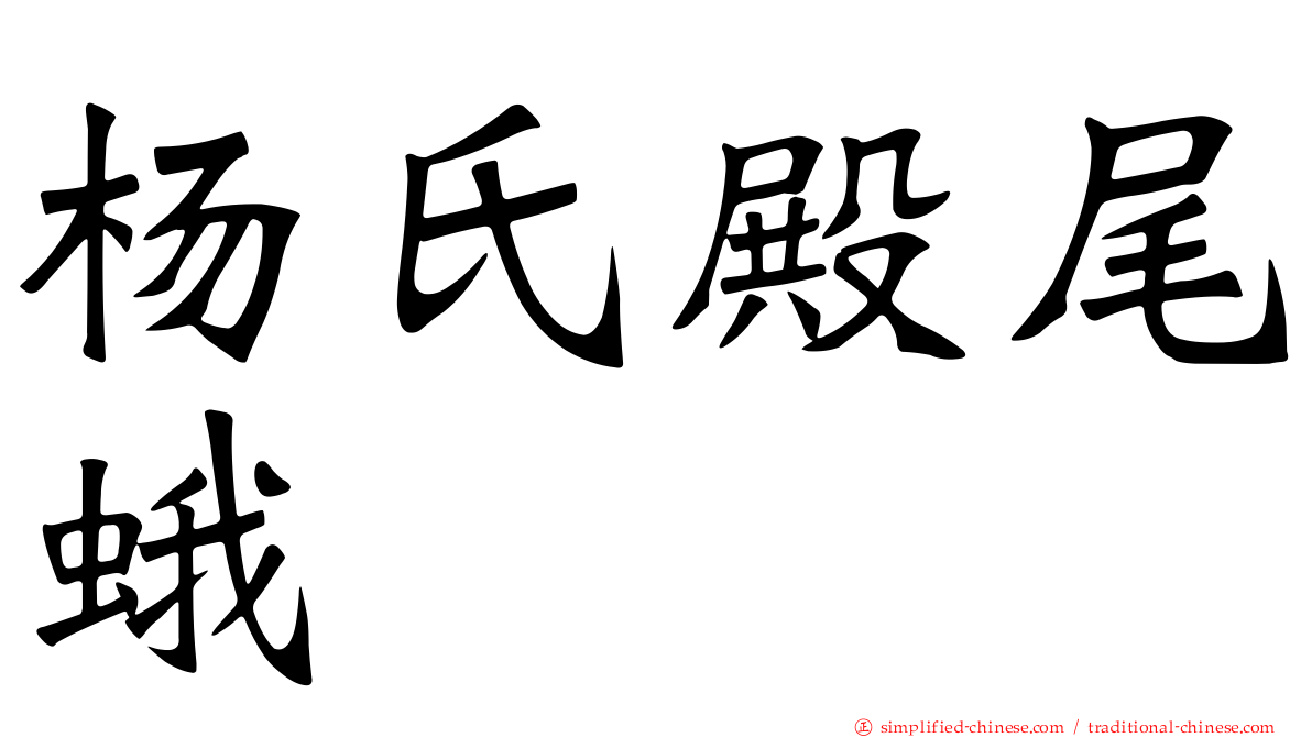 杨氏殿尾蛾