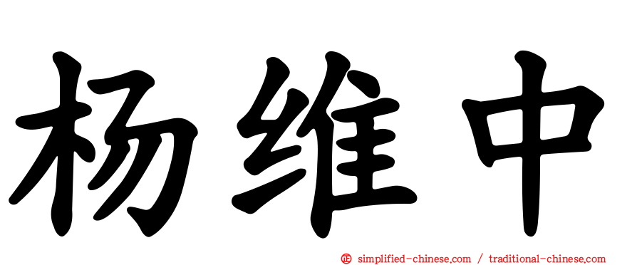 杨维中