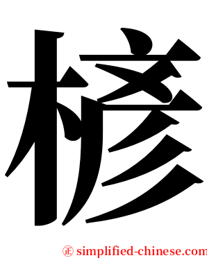 楌 serif font