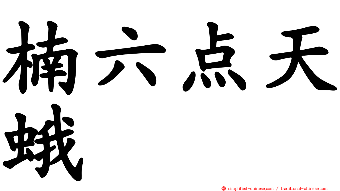 楠六点天蛾