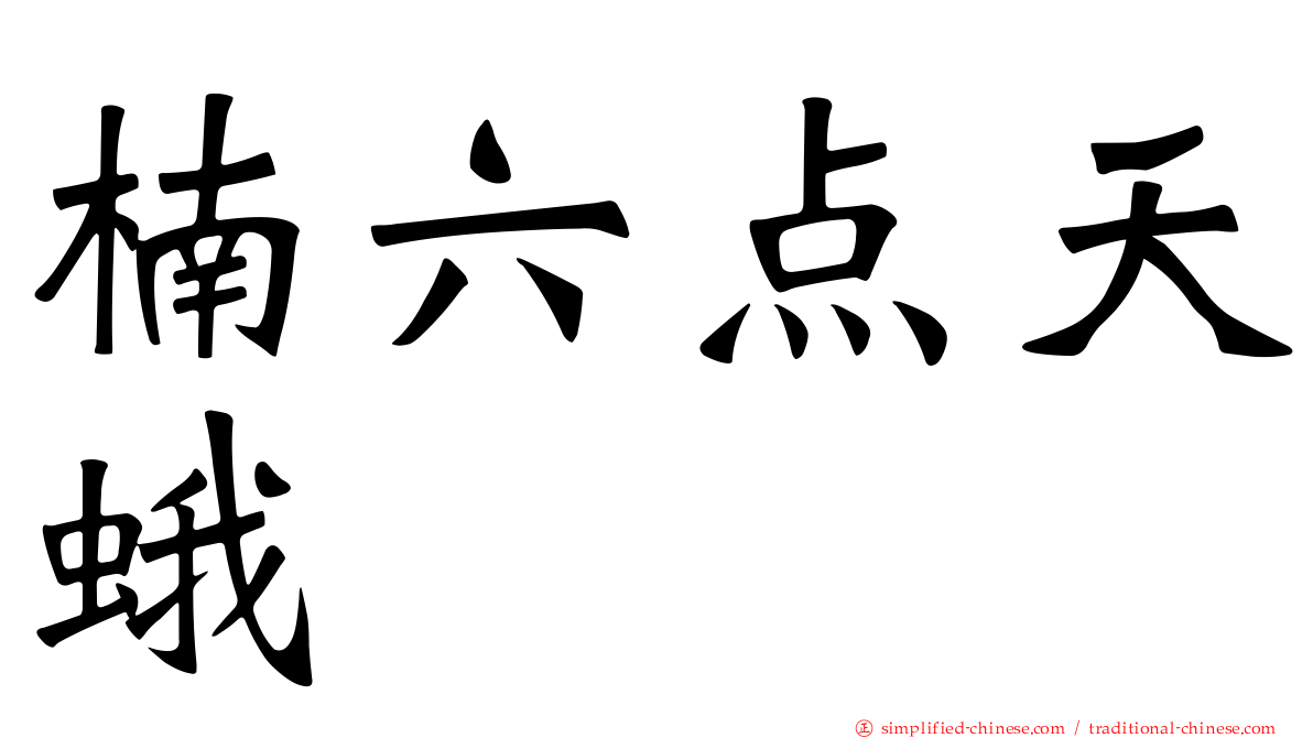 楠六点天蛾