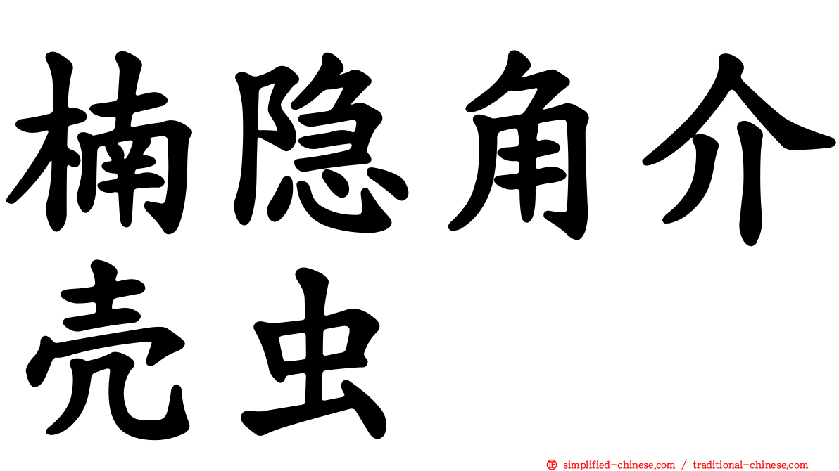 楠隐角介壳虫