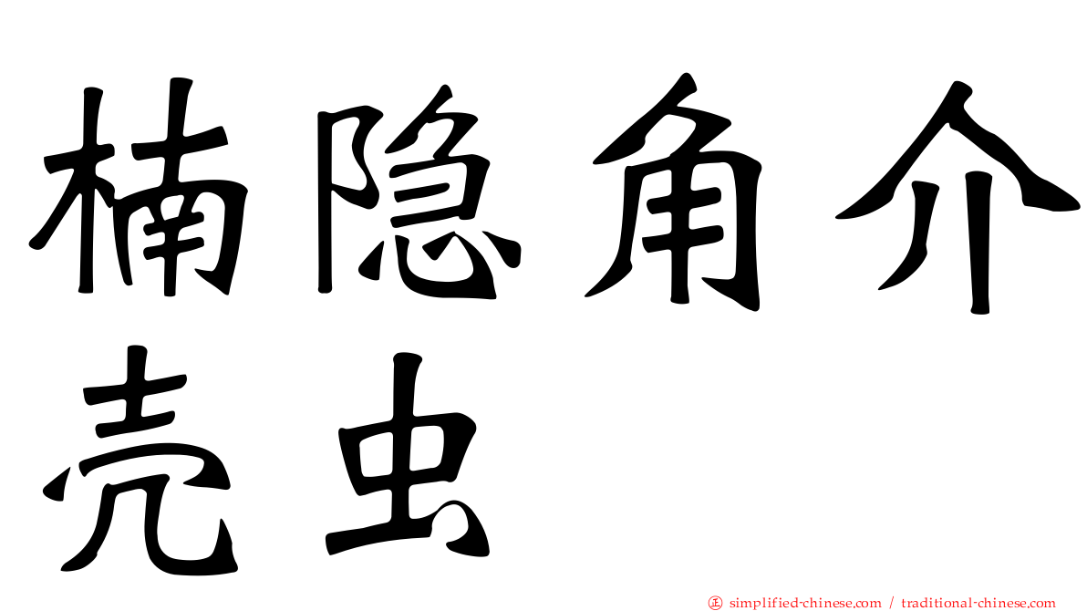 楠隐角介壳虫