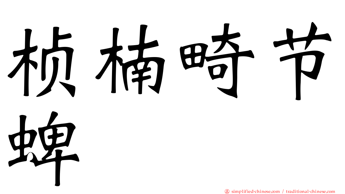 桢楠畸节蜱