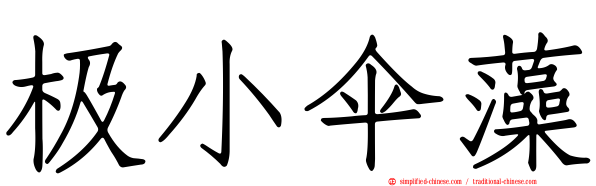 极小伞藻