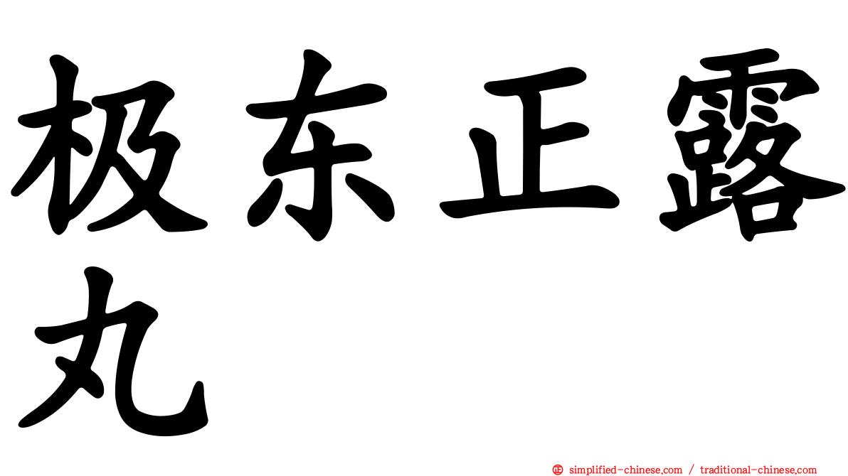极东正露丸