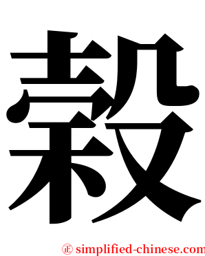 榖 serif font