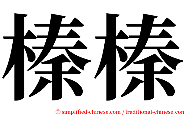 榛榛 serif font