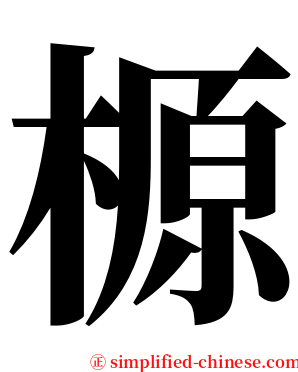 榞 serif font