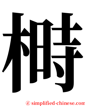 榯 serif font