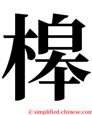 槔 serif font