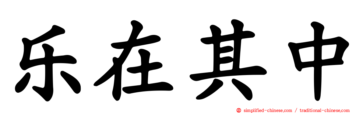 乐在其中
