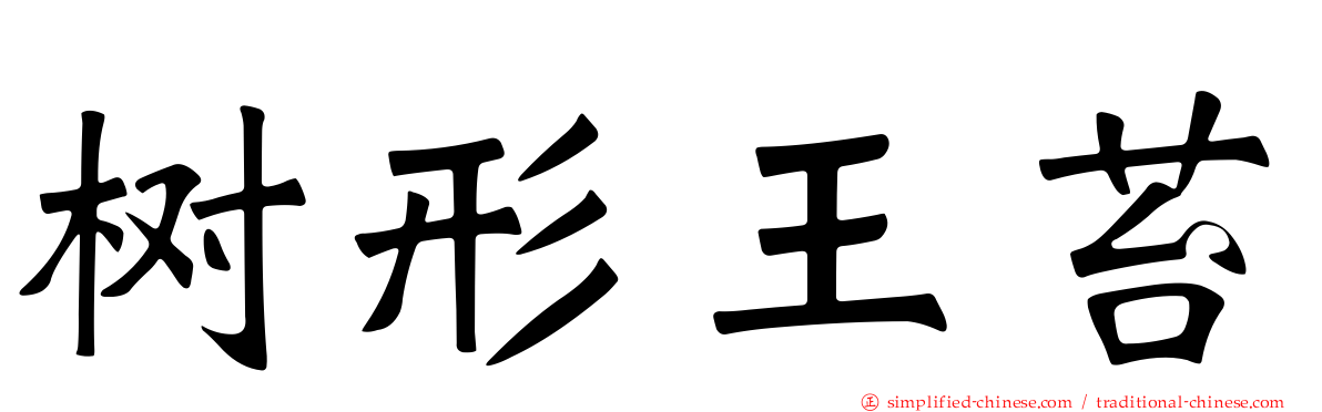 树形王苔