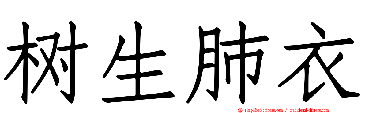 树生肺衣