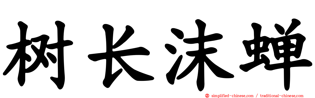树长沫蝉